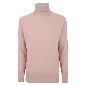 Twin-Set Dusty Pink Turtleneck Sweater With Raglan Sleeves - NWT